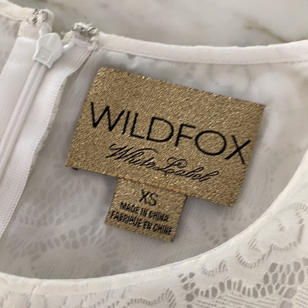 WILDFOX Rodeo Queen Festival White Lace Dress Size XS - Picture 11 of 12